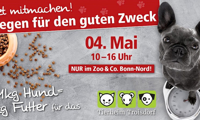 Wiegeaktion bei Zoo & Co zugunsten unserer Tiere