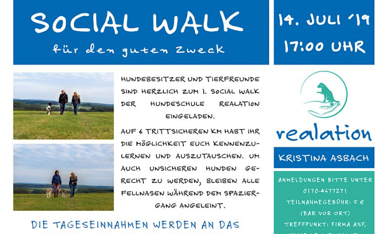 Social Walk zu Gunsten unseres Tierheims