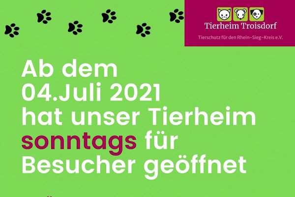 Tierheim öffnet wieder